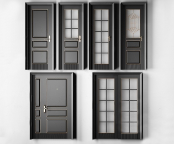 Modern Solid Wood Door-ID:573273616