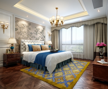 American Style Bedroom-ID:499858923