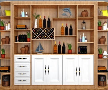 Nordic Style Wine Cabinet-ID:921288394