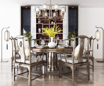 New Chinese Style Dining Table And Chairs-ID:580977764