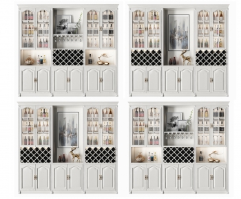 Simple European Style Wine Cabinet-ID:123546263
