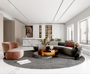 Modern A Living Room-ID:475112719