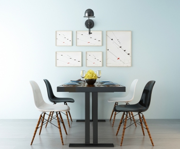 Nordic Style Dining Table And Chairs-ID:377894292