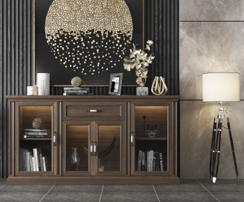 American Style Side Cabinet/Entrance Cabinet-ID:587128573