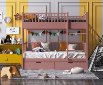 Nordic Style Child's Bed-ID:392337677
