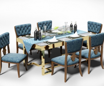European Style Dining Table And Chairs-ID:133318313