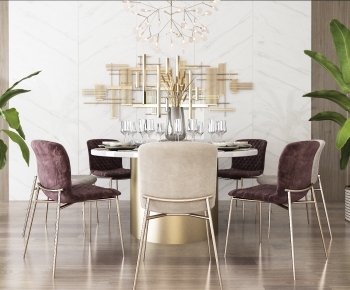 Modern Dining Table And Chairs-ID:216525665