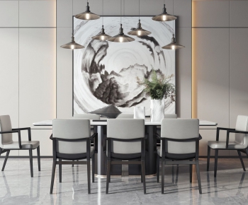 New Chinese Style Dining Table And Chairs-ID:594005161