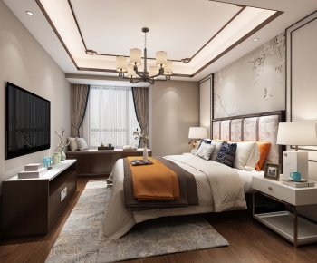 New Chinese Style Bedroom-ID:480308391