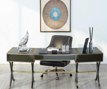 New Chinese Style Office Table-ID:927750548