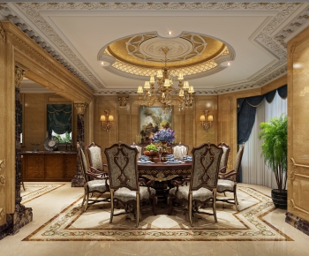 Classical Style Dining Room-ID:678824887