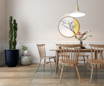 Nordic Style Dining Table And Chairs-ID:102549237