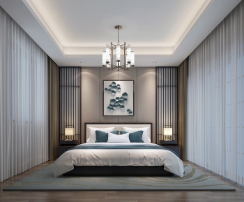 New Chinese Style Bedroom-ID:342305327