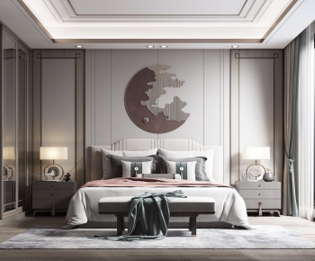 New Chinese Style Bedroom-ID:651173512