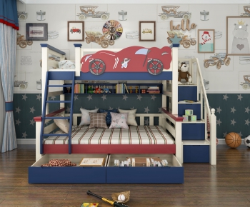 American Style Bunk Bed-ID:845449493