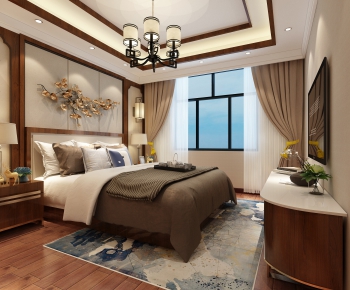 New Chinese Style Bedroom-ID:644473491