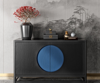 New Chinese Style Side Cabinet/Entrance Cabinet-ID:311284655