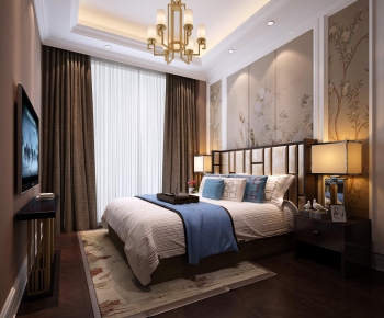 New Chinese Style Bedroom-ID:834316694