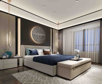 New Chinese Style Bedroom-ID:616867572