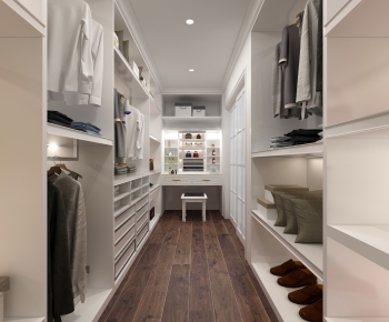 Modern Clothes Storage Area-ID:330412898