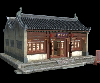 Chinese Style Ancient Architectural Buildings-ID:490364697