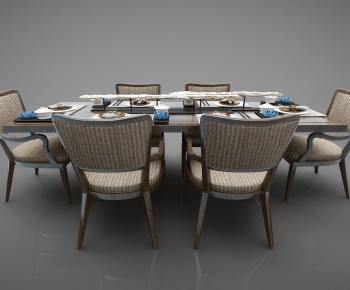 New Chinese Style Dining Table And Chairs-ID:456382296