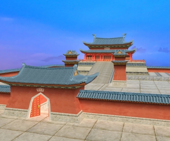 Chinese Style Ancient Architectural Buildings-ID:258006617