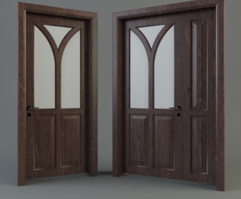European Style Solid Wood Door-ID:466131977