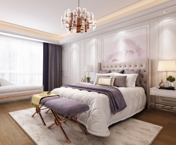 Simple European Style Bedroom-ID:468451623