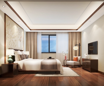 New Chinese Style Bedroom-ID:759644567