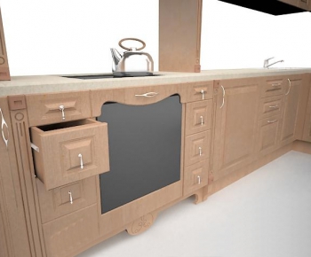 European Style Kitchen Cabinet-ID:279505882