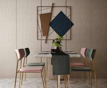 Modern Dining Table And Chairs-ID:981561823