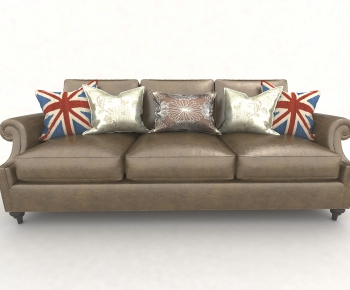 American Style Three-seat Sofa-ID:144479474