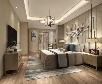 New Chinese Style Bedroom-ID:569275175