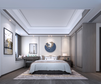 New Chinese Style Bedroom-ID:745445352