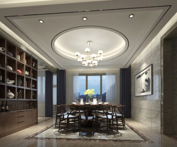 New Chinese Style Dining Room-ID:463636214