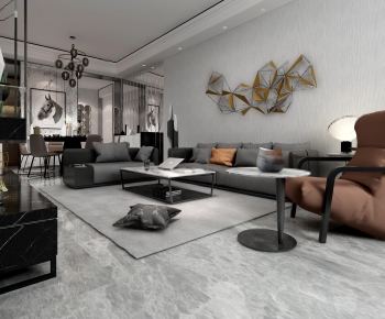 Modern A Living Room-ID:437921694