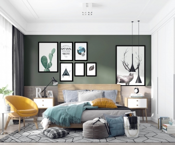 Nordic Style Bedroom-ID:332484277