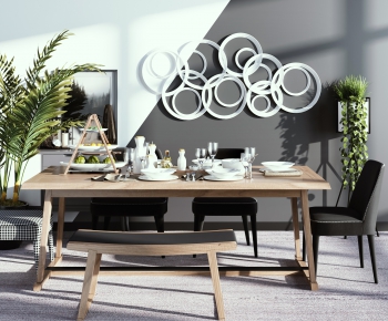 Nordic Style Dining Table And Chairs-ID:150706364