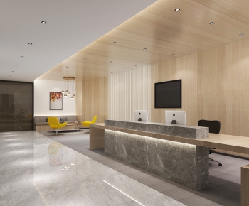 Modern Office Reception Desk-ID:832272737