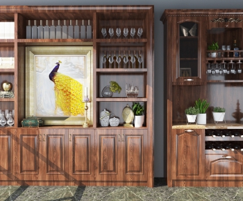 New Chinese Style Wine Cabinet-ID:888876493