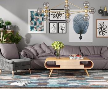Nordic Style Sofa Combination-ID:370982285