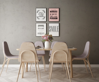 Nordic Style Dining Table And Chairs-ID:983690618