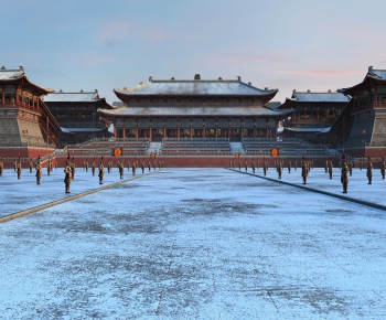 Chinese Style Ancient Architectural Buildings-ID:909873393