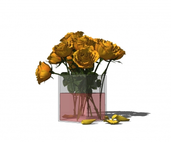 现代花瓶花卉-ID:541920443