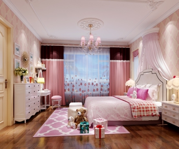 Simple European Style Girl's Room Daughter's Room-ID:921155233