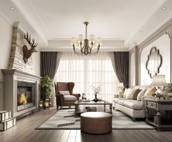 American Style A Living Room-ID:991353486