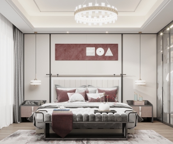 New Chinese Style Bedroom-ID:707091986