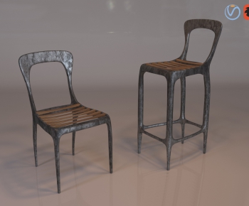 Industrial Style Bar Chair-ID:579658384