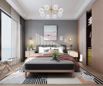 Nordic Style Bedroom-ID:385597118